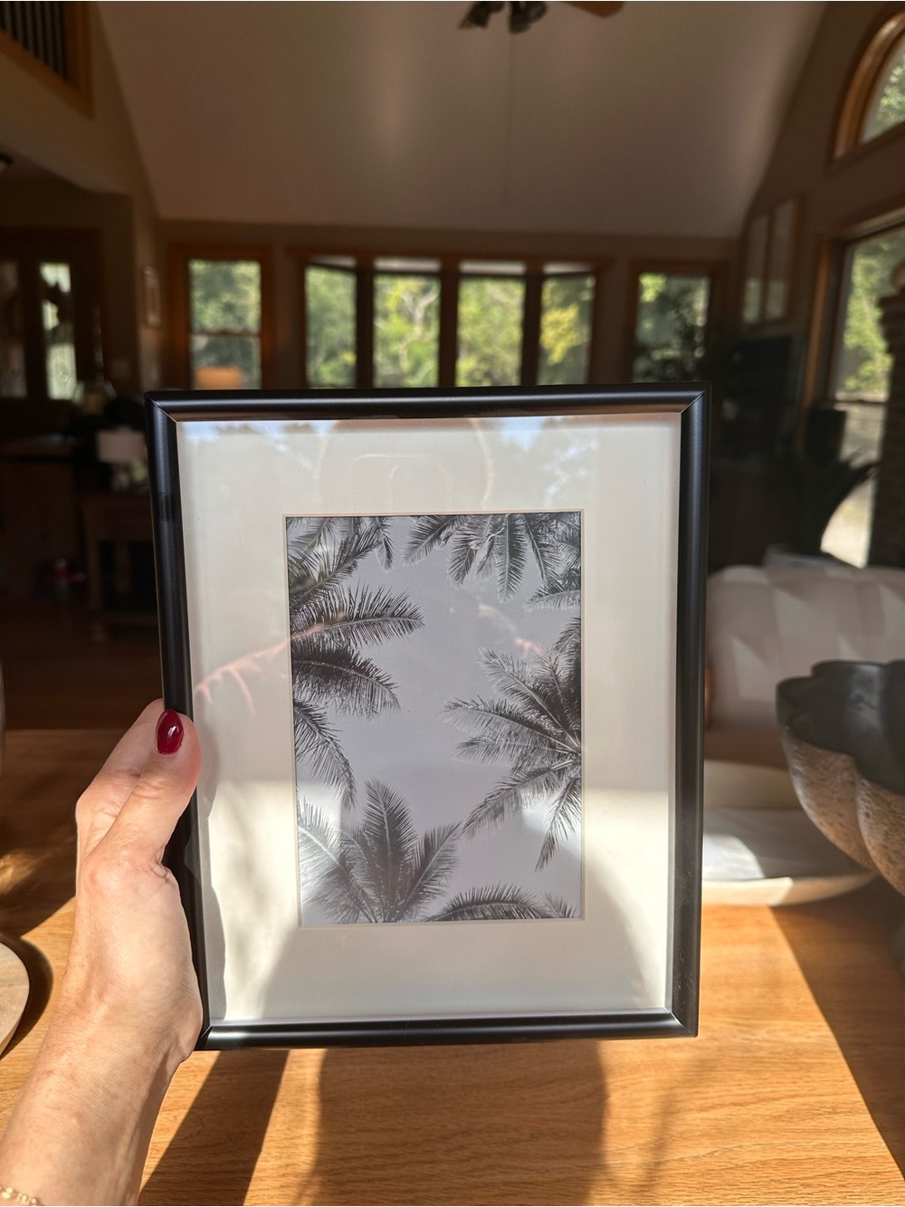 Threshold Black Picture Frame with White Mat